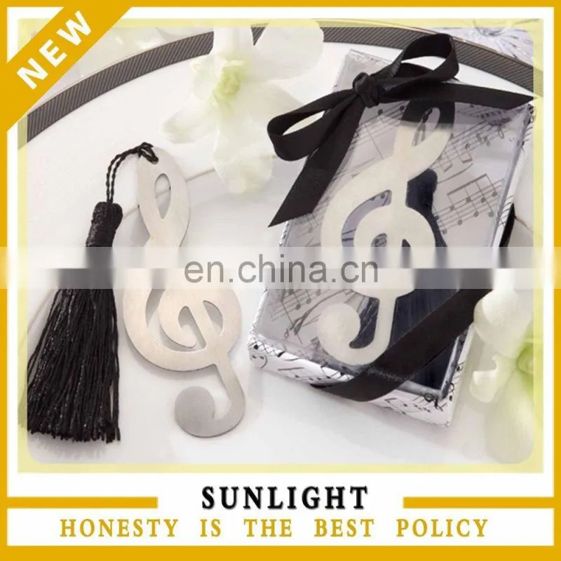 Musical Note Mental Bookmarks with Tassel for returning gift