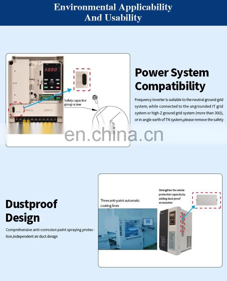 GT210 high-performance universal ac motor frequency inverter for textile machines