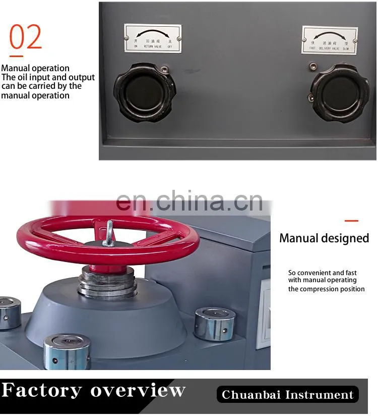 High Precision Brick Cement Hydraulic Digital Display Compression Test Machine