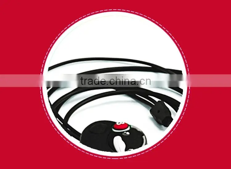 Novelty design plastic silicone rubber animal shaped earbuds with logo