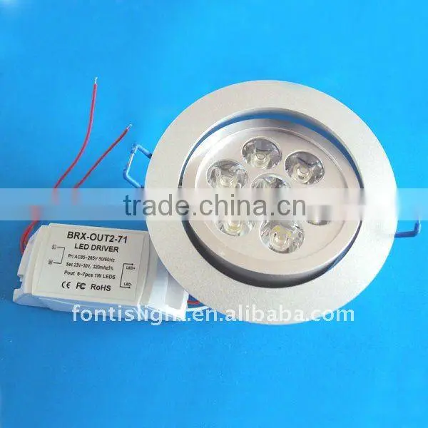 7W High Power Dimmable LED Downlight