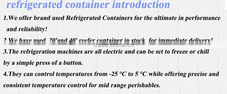 Carrier or Thermo king 20 foot Refrigerated Container China