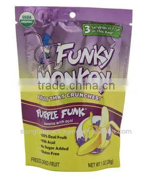 customer printed china made plastic foil laminated bag with zipper