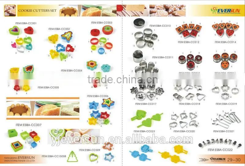 Private labeling cookie cutter metal, cookie cutter set