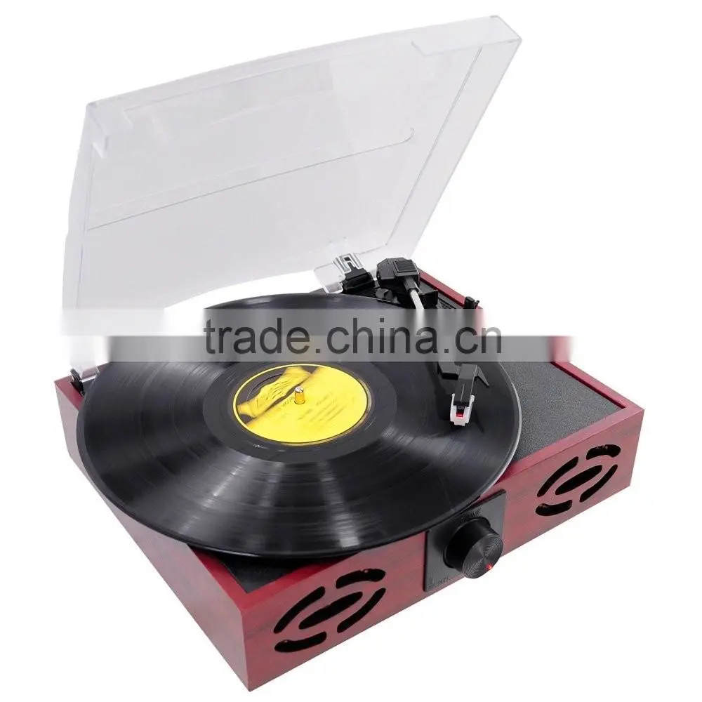 Classic Vintage Design!!! Simple Turntable& Vinyl Record LP& Gramophone with PC Link