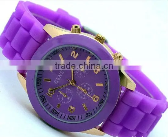 Lovely 2013 silicone band jelly watches