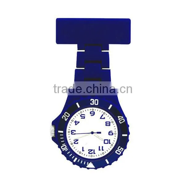 2015 hot sale many colors plastic nurse watch for wholesale