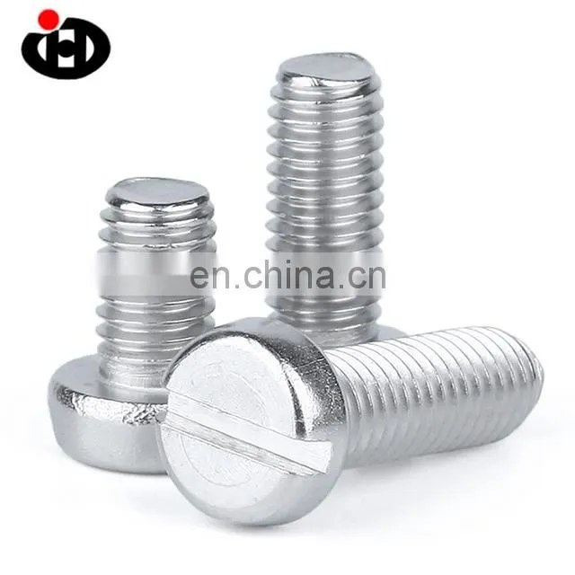 DIN84 slotting machine screws Slotted stainless steel cheese head screws
