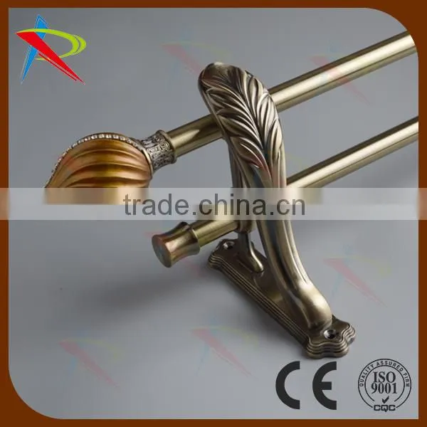 Brass curtain rods/poles full set wholesale