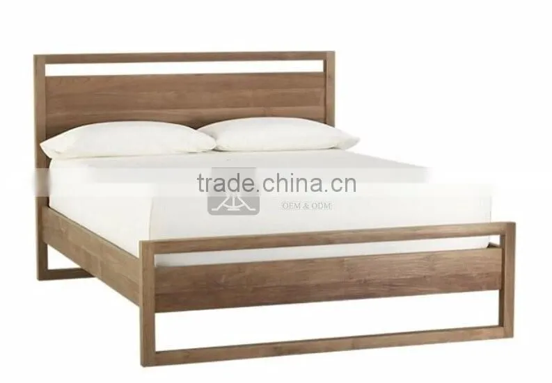 BE-021 Concise Design Solid Wood Frame Hotel Bed