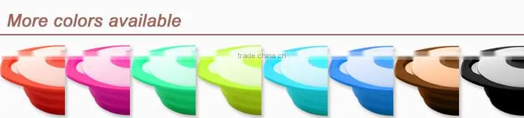 Collapsible Silicone steamer, set of 3, Combine with lid, colander, bowl, BPA FREE, FDA, LFGB, DGCCRF