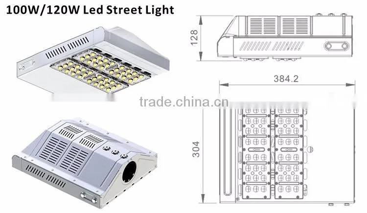 Model design led lighting fixture 105lm/w led chip 100W led municipal street light for nyc
