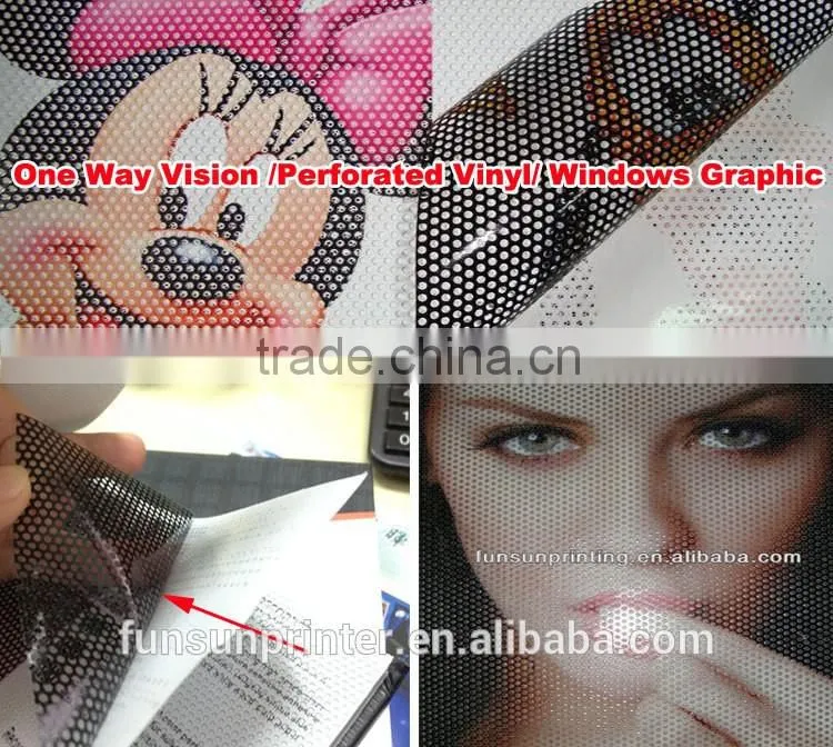 Perforated sticker printing/glass sticker one way vision