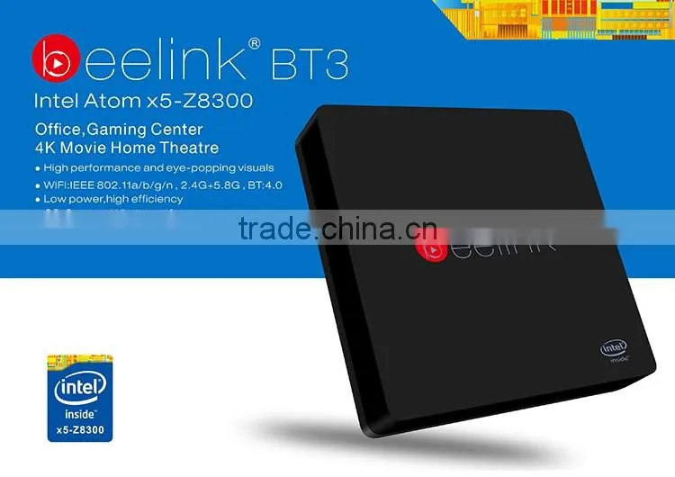 Latest USB 3.0 BT4.0 1000M LAN Win10 Quad core 2GB RAM 60GB ROM BT3 tv box