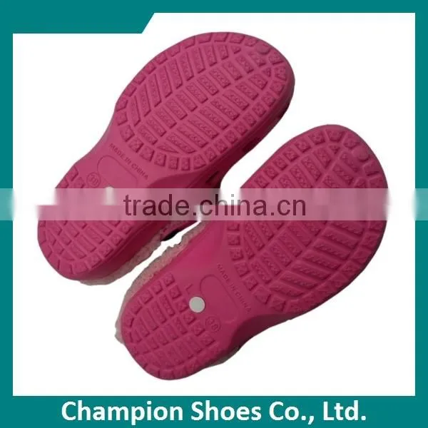 Anti-slip Eco-friendly Fur Lining Clogs