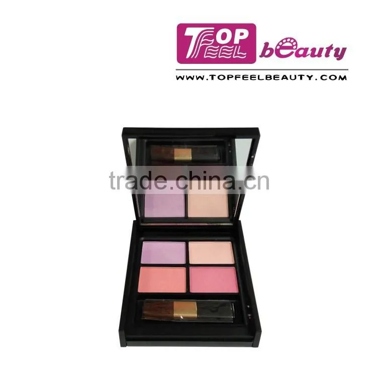 NEW! 4 bright-color eyeshadow with mirror