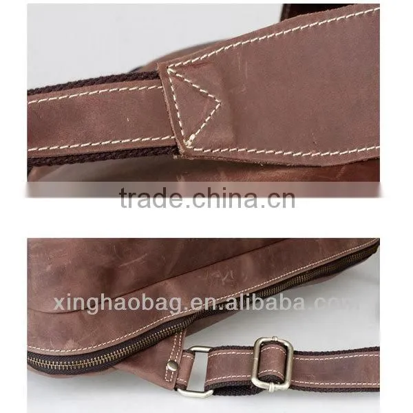 Laptop bag 2014 genuine leather laptop backpack bag