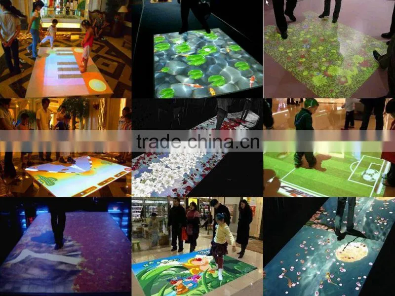 interactive floor projector system for advertising, exhibition,kid games,event