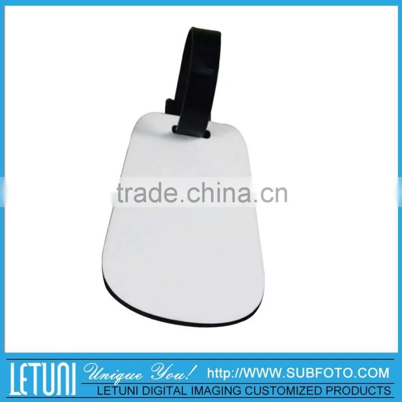 Promotional Sublimation Shaped MDF Luggage Tag