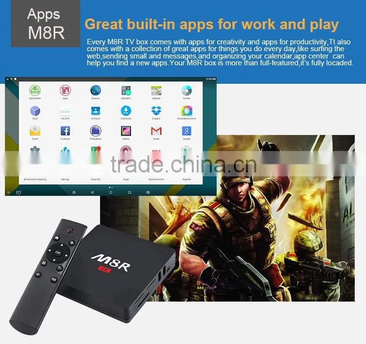 2016 Hot selling MXR RK3229 Quad core Android TV BOX OTT TV BOX