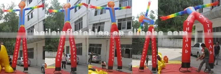 Cheap Colorful Inflatable man sky dancer