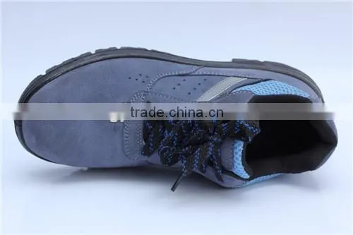 suede leather steel toe work shoes safety shoes 9068
