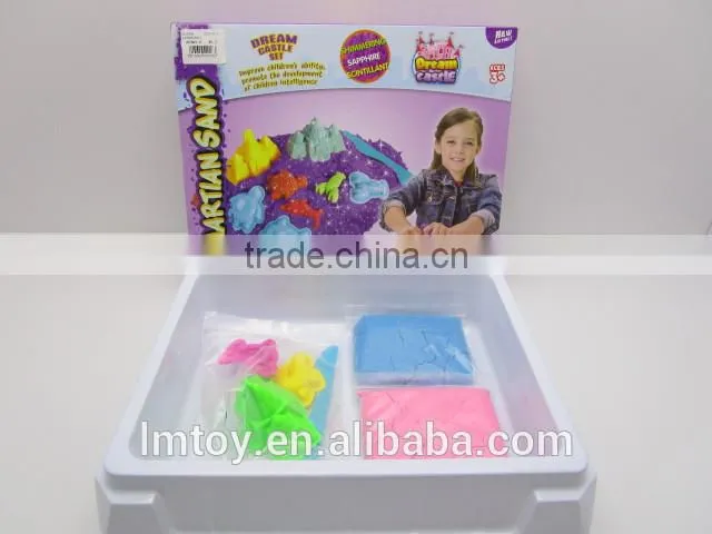 Magic 500g Beach Tower Space Motion Sand with 5 mold and 1 table