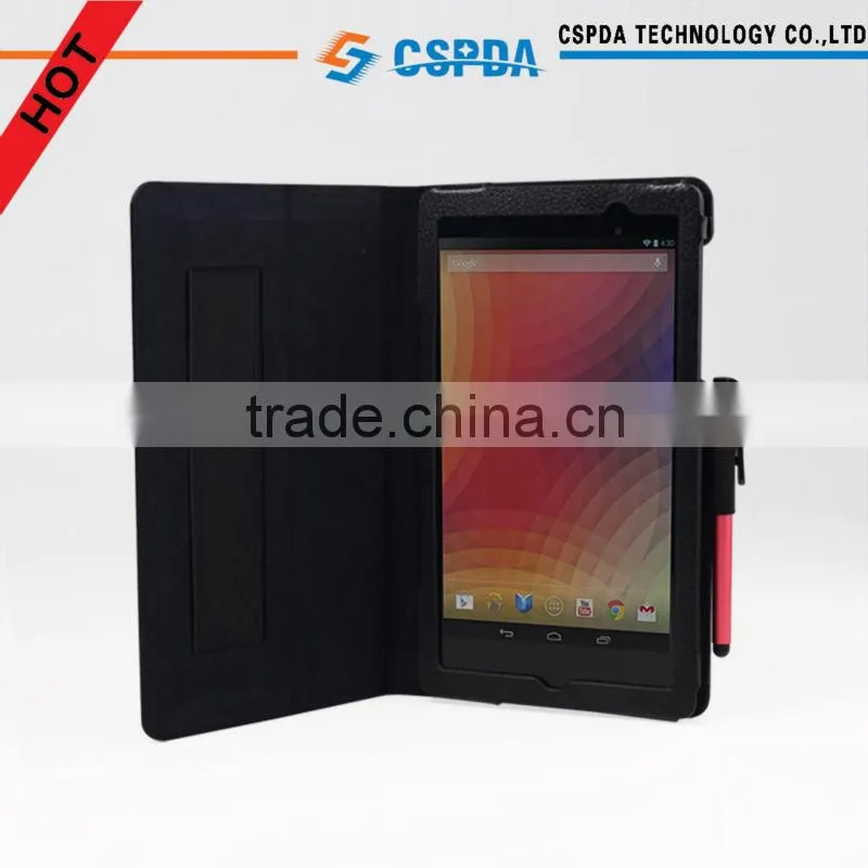 Folio back stand leather case for Google Nexus 7 2nd Generation