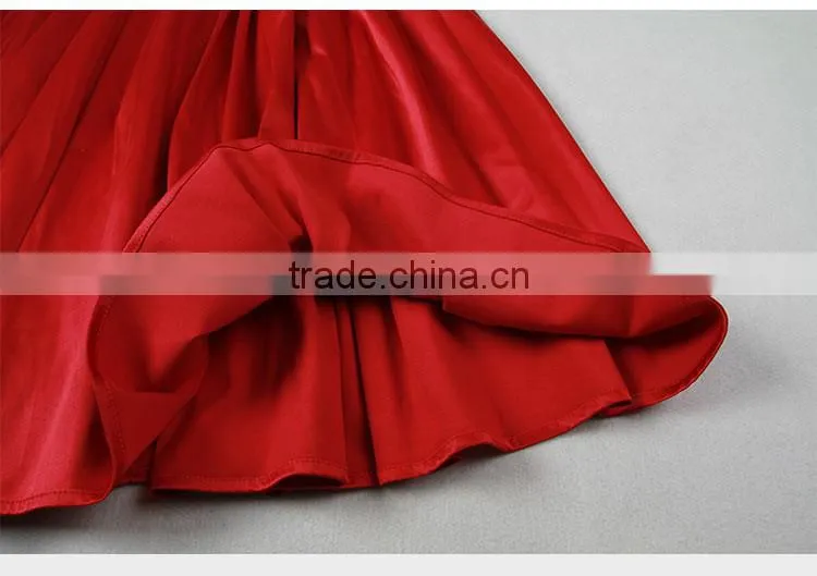 Women's vintage clothing cotton umbrella swing rockabilly dress