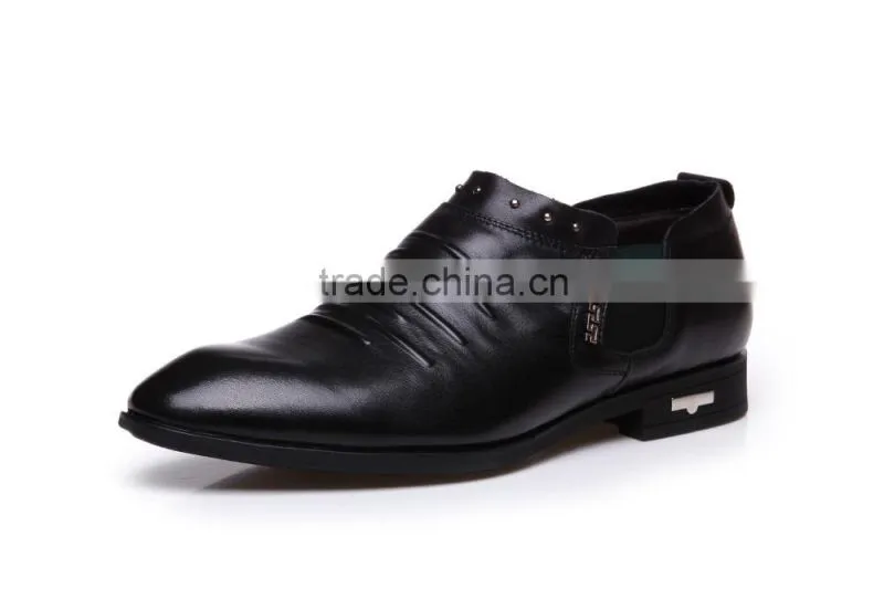 guangzhou genuine leather flat men shoes for sale