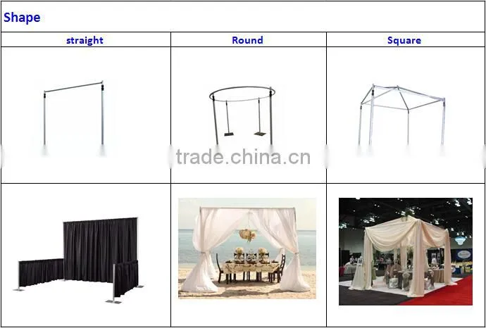 Pipe and drape system, backdrop pipe and drape for wedding