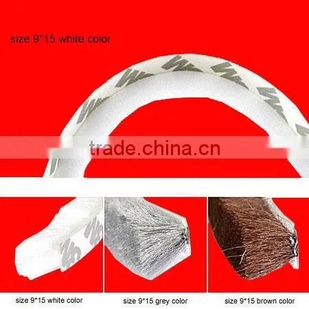9*15mm Wool Pile Weather Strip for Seal Door Window