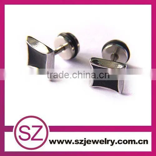 D95 stainless steel stud magnetic earrings