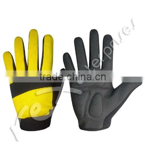 Cycle Gloves,Full Fingers Cycling Gloves,Reflective Cycling Gloves,Gripped Cycling Gloves