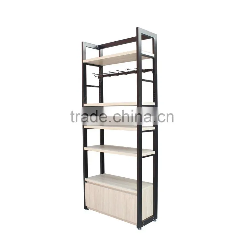 stand wood shelving