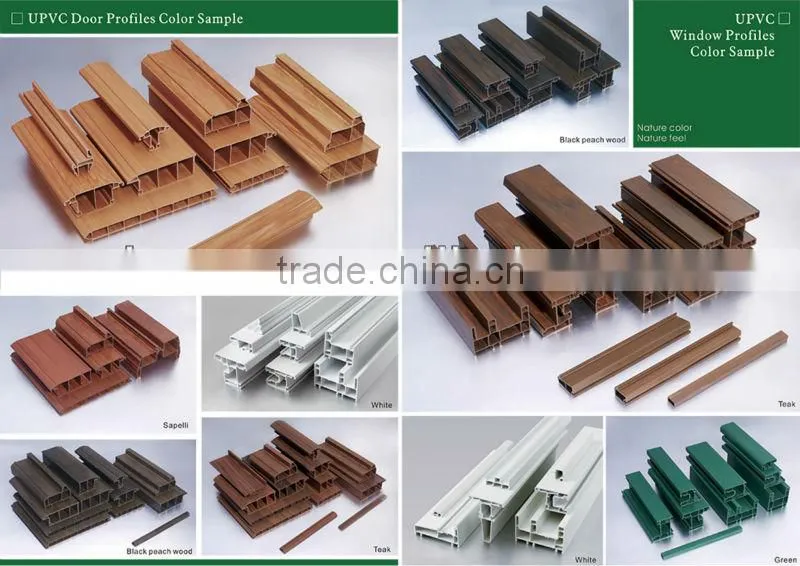 PVC profile for windows and doors extruder machine/Extruded pvc profile to make doors and windows