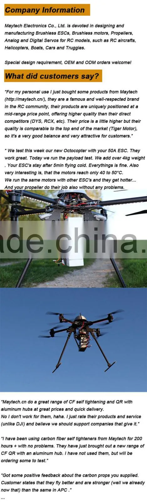 Maytech 48g Multirotor 13inch Carbon Props for Yuneec Q500