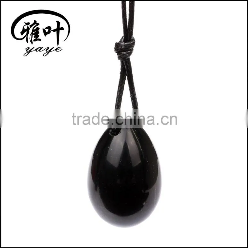 Bulk Black Obsidian Yoni Egg Energy Healing Kegel Egg for Sexy Kegel Exercise