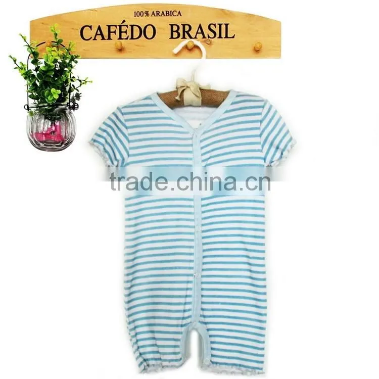 summer short sleeve baby boys striped bodysuit clothes