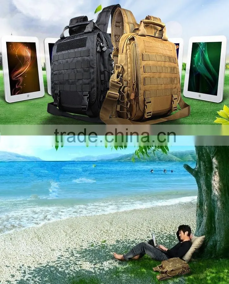 Outdoor leisure travel sport tactical military laptop backpacks