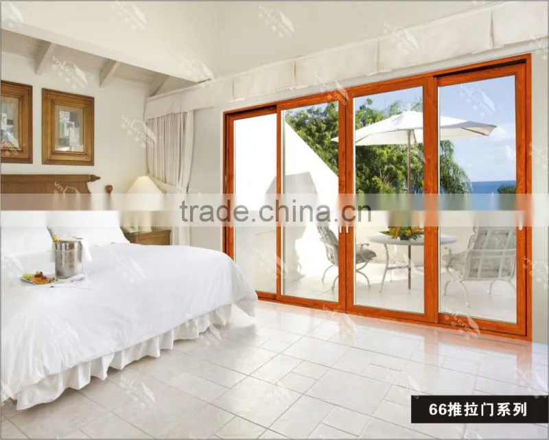 Valenmis tempered glassdoor,aluminum frame folding door/Double glazing aluminium bifold door