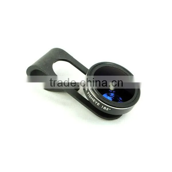 185 Degree Super Fisheye Lens With Clip Clamp For iPhone Samsung Cell Phone Camera Lens