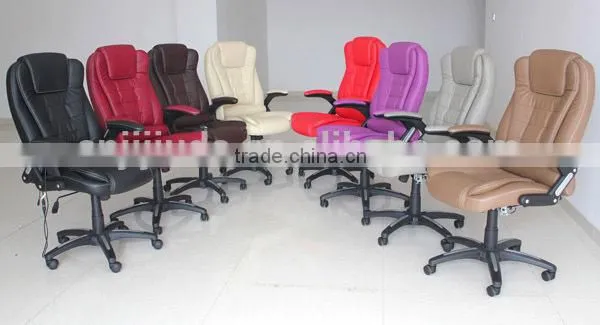 SAA ROHS CE certified Stylish 6 point massage chair leather office chair with armrest K-8901A-6