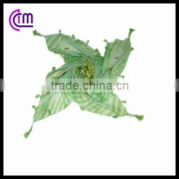 square polyester scarf