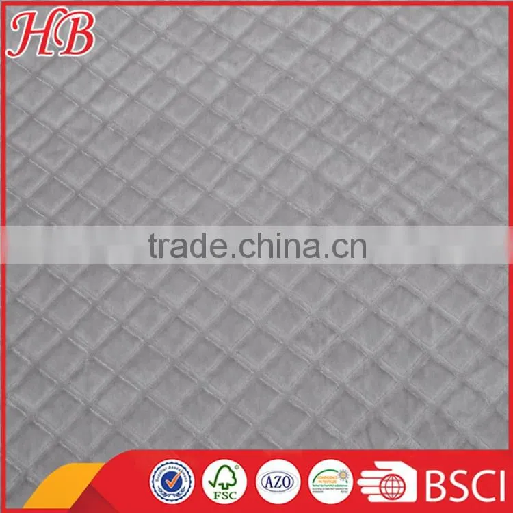 300gsm,gray diamond pattern super comfortable flannel fleece blanket