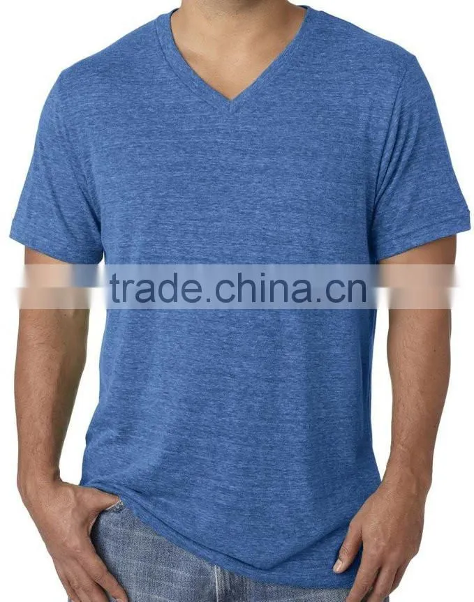 GuangZhou Manufacturer men v neck cheap fashion plain custom t shirts 1 euro wholesale