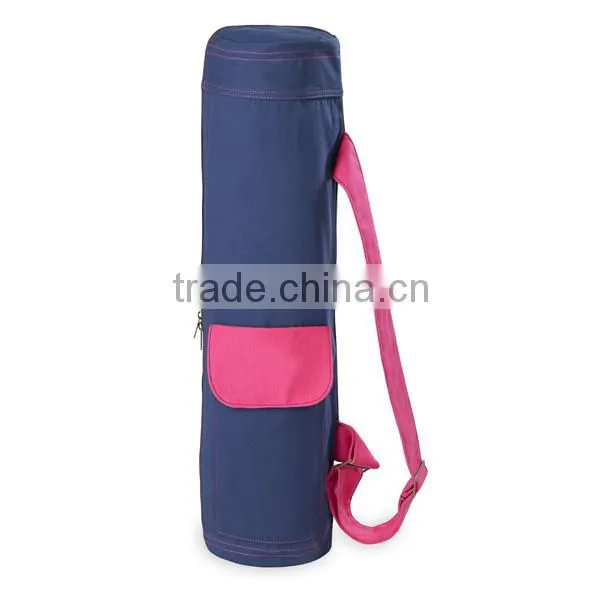 Full Zip Polyester Cargo Pocket Gym Carrying Bag Yoga Mat Bag