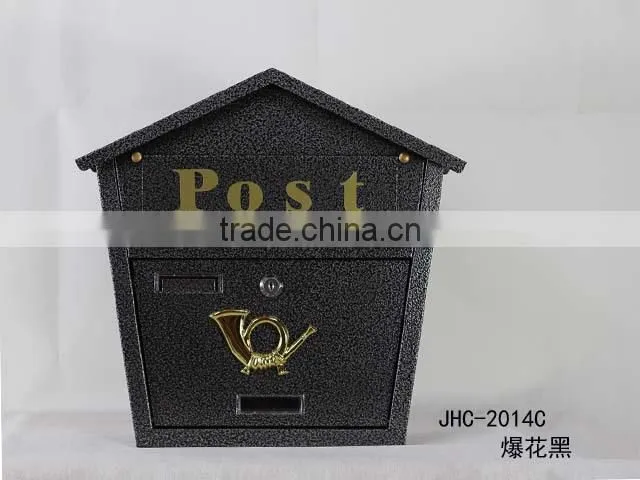 Golden horn design mailbox/ post mailbox/ Metal mailbox/waterproof