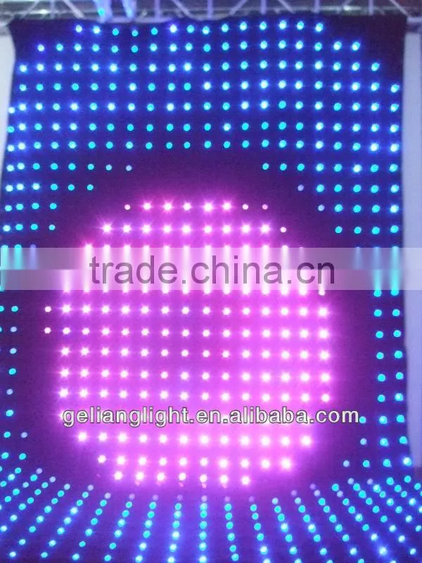 High Quality fireproof curtain / Flexible soft led decoration curtain