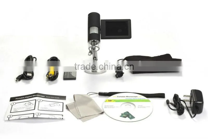 3inches high quality 5Megapixel education/surgical LCD mini microscope with 1000x magnification